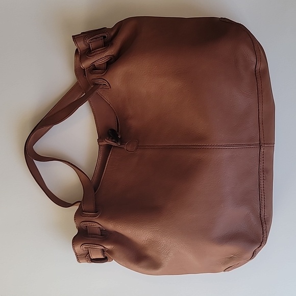 NWOT Old Navy Brown Leather Tote Bag - Picture 7 of 12